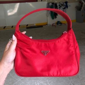 Vintage Prada Tessuto Nylon Mini Shoulder Bag